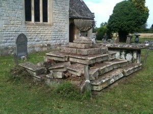 Tombstone of Revd. Samuel and Mrs Anne Gwinnett